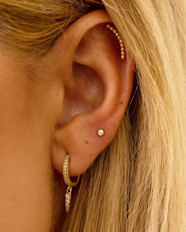 14K Gold Earrings for Lobe Piercings FreshTrends