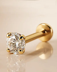 diamond flat back earrings
