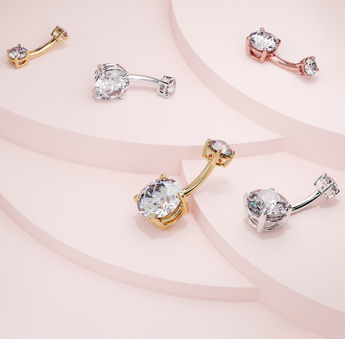14k gold navel rings
