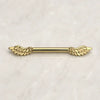 14K Yellow Gold Eros Wing Nipple Barbell