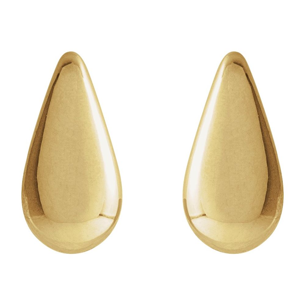 Gold Drop Stud Earrings