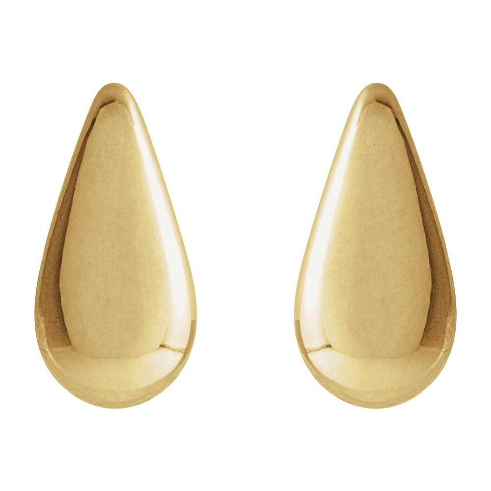 Gold Drop Stud Earrings