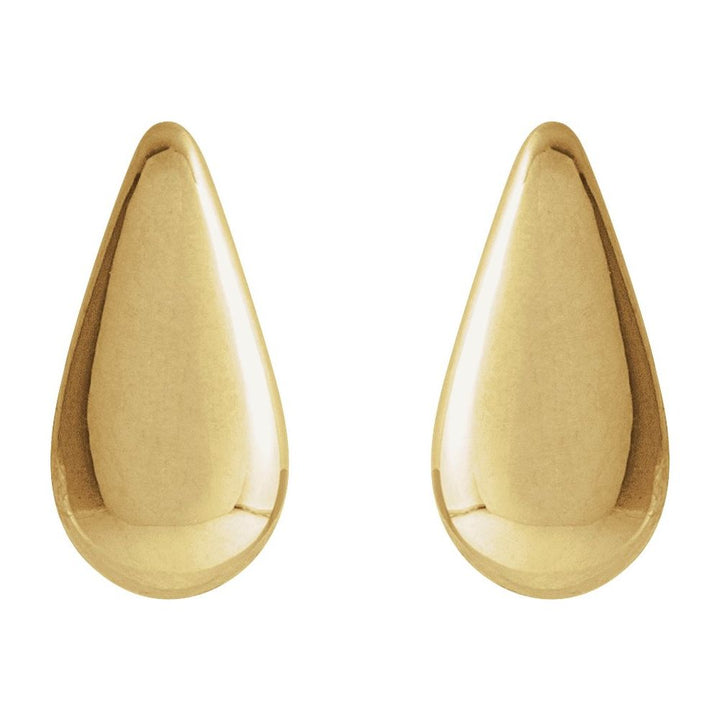 Gold Drop Stud Earrings