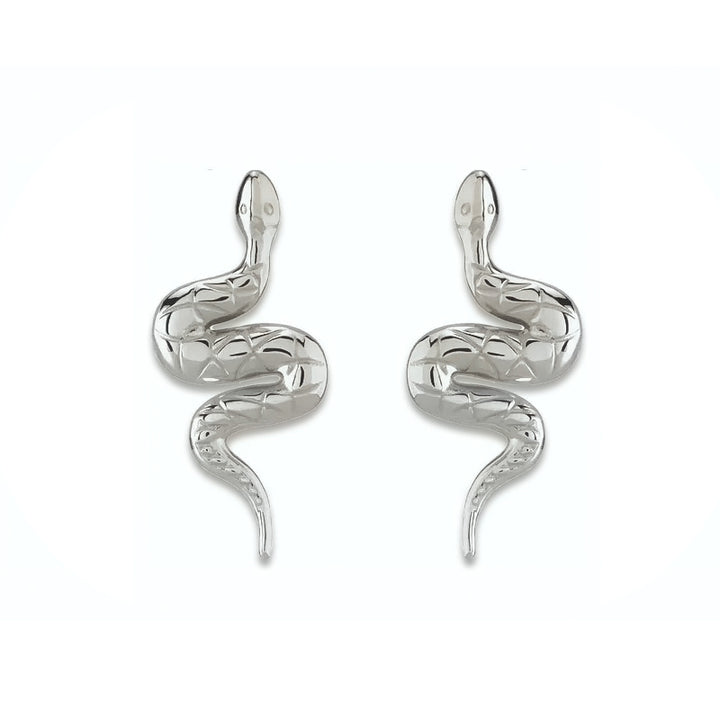 Gold Snake 14K Gold Earrings