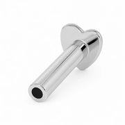 14k white gold threadless push pin replacement post with a heart backing 