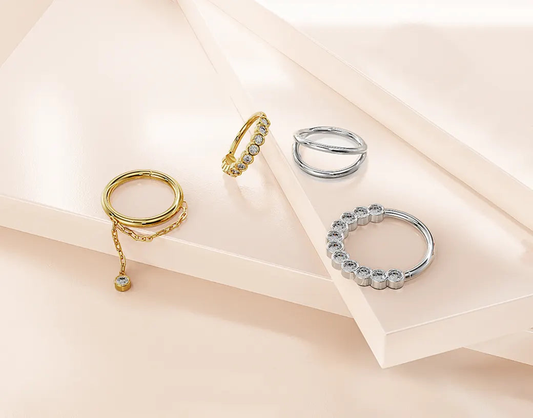 diamond seam rings collection