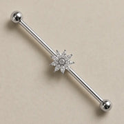 Jasmine Diamond Industrial Barbell