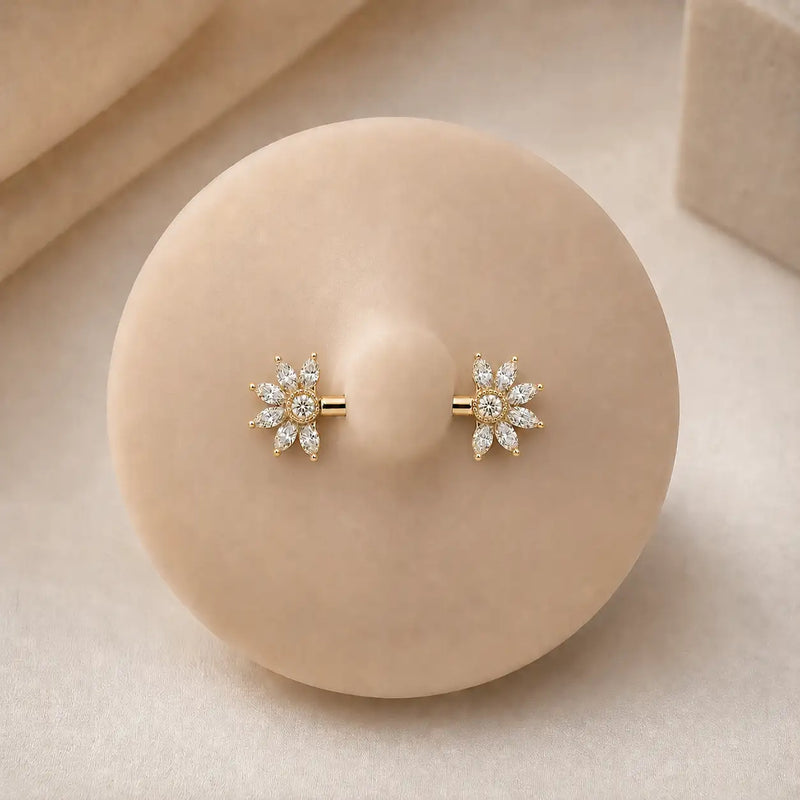 Jasmine Diamond Nipple Barbell