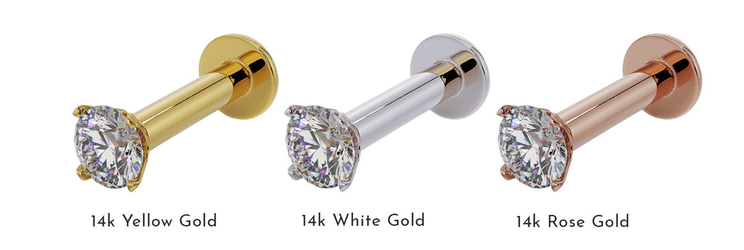 labret gold colors