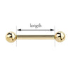 how to measure a straight barbell length measurement