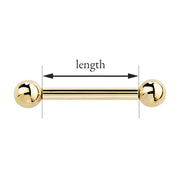 hot to measure a straight barbell length measurement