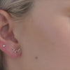 Cancer Constellation Earring 14k Gold Stud video