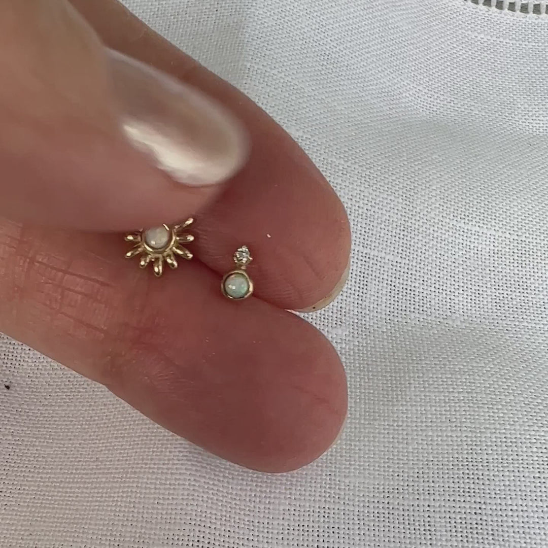 Malibu Shimmer and Harmony Duo Opal Piercing Stud Gift Set
