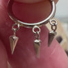 Triple Spike Dangle Seam Ring