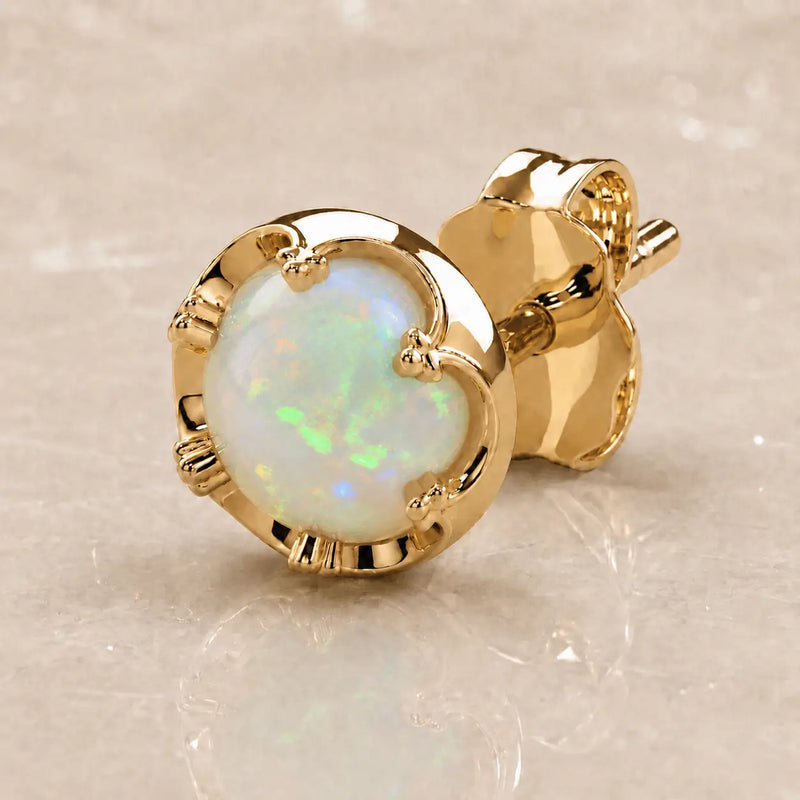 Reina Ethiopian Opal Stud Earring