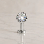 Reina Crown Floating Navel Ring