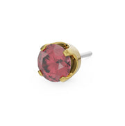 3mm Gemstone Solitaire Piercing Stud End