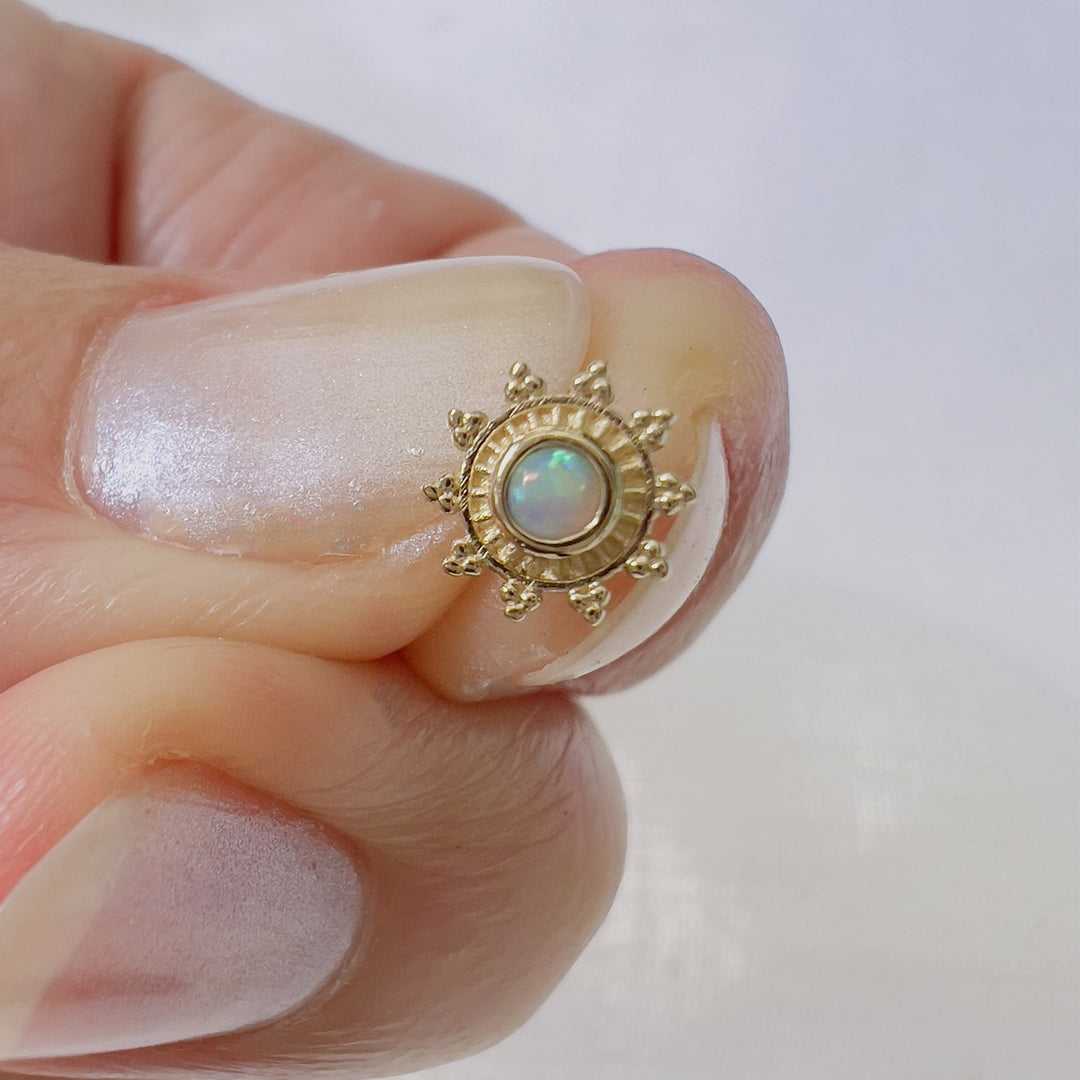 Surya's Fire Opal Piercing Stud