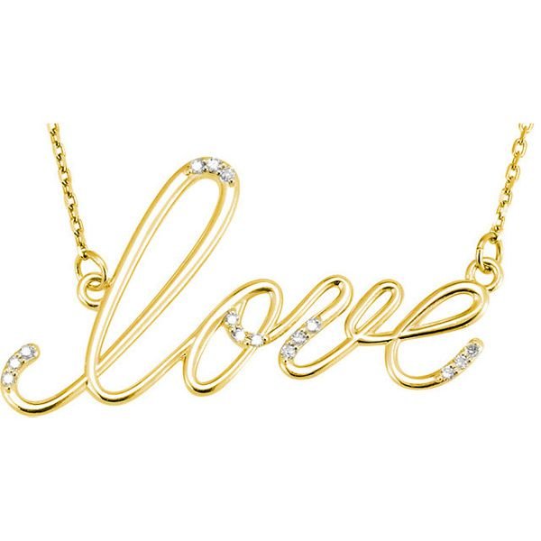 Buy VIRAASI Gold-Plated Love Pendant Chain Necklace | Shoppers Stop