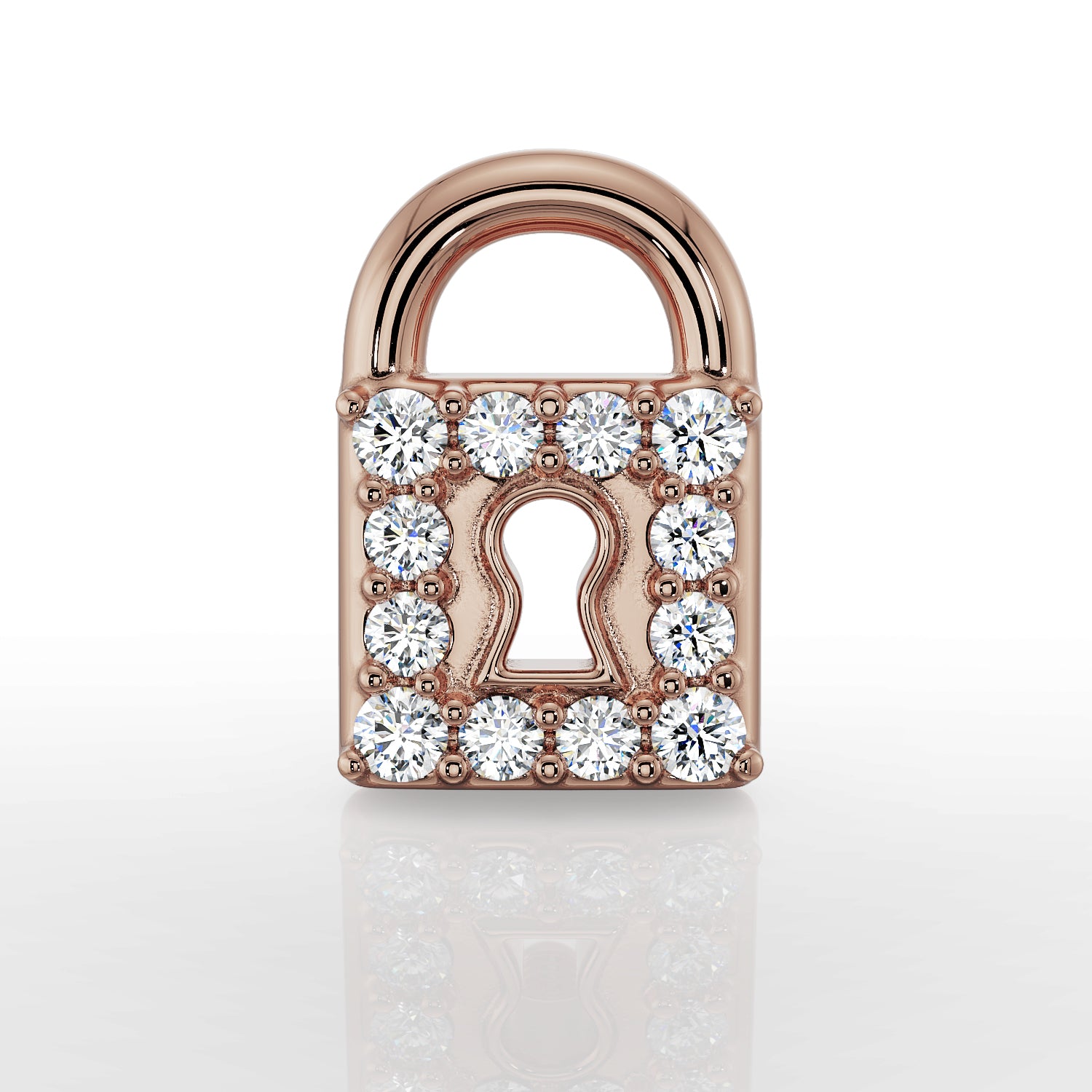 locking earring backs rose gold