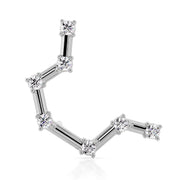 Aquarius Constellation Earring 14k Gold Stud
