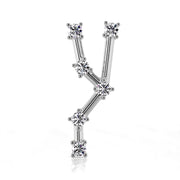 Taurus Constellation Earring 14k Gold Stud