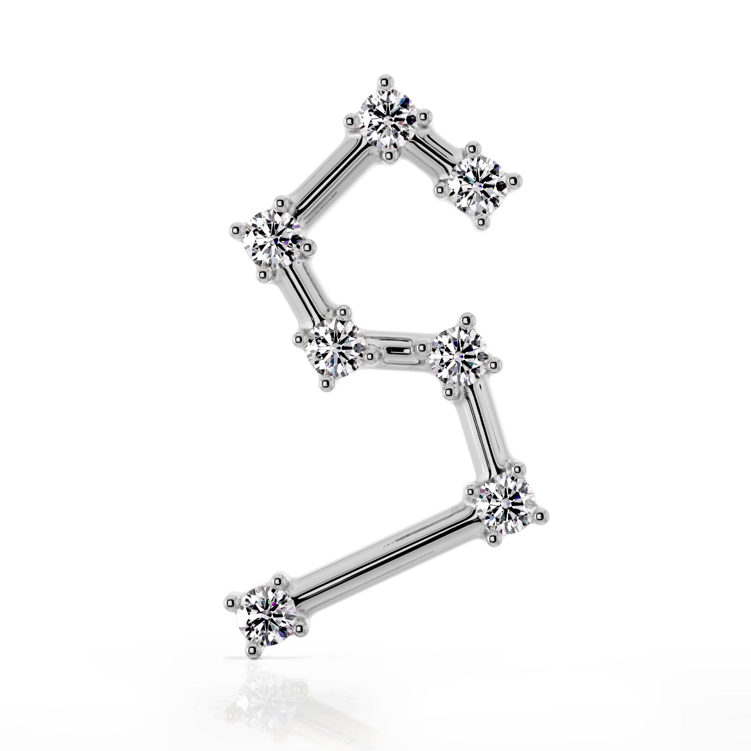 Leo Constellation Earring 14k Gold Stud