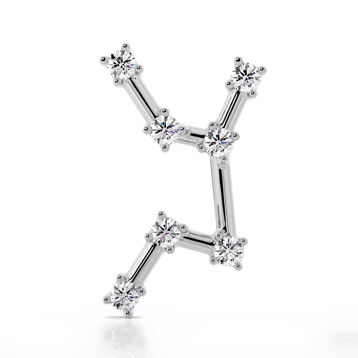 Virgo Constellation 14k Gold Flat Back Earring