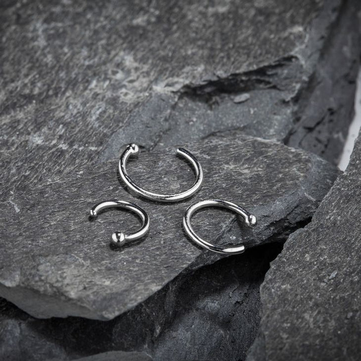 950 Platinum Nose Hoop Ring