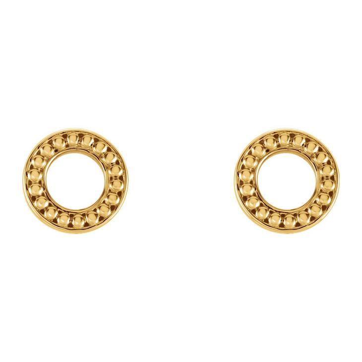 Endless Circle 14K Gold Earrings