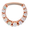Imperial Opal 14k Gold Clicker Ring-14K Rose Gold   16G   5 16