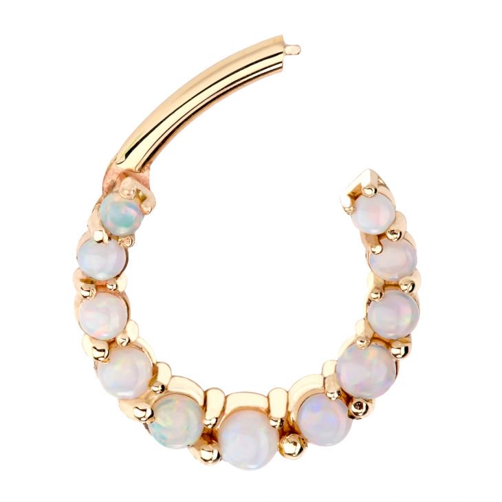 Imperial Opal 14k Gold Clicker Ring