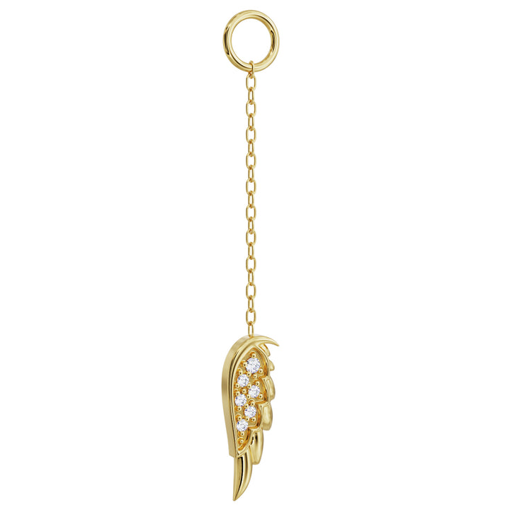 Diamond Angel Wing Chain Accessory