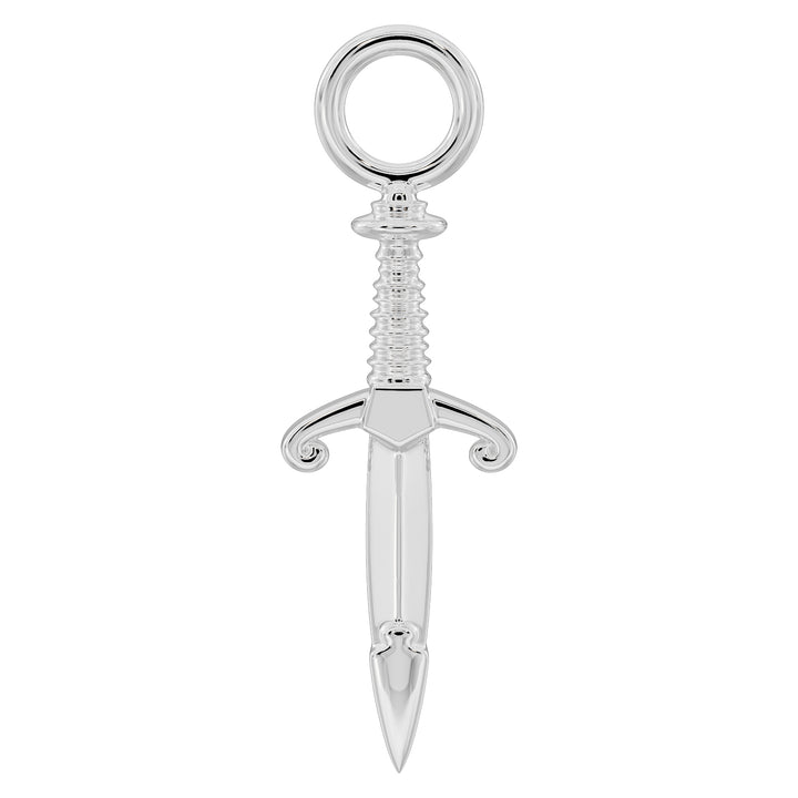 Dagger Charm Accessory for Piercing Jewelry-950 Platinum