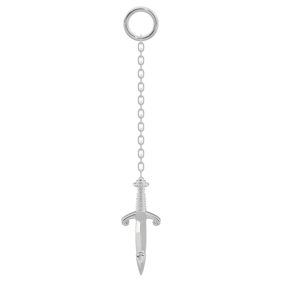 Dagger Chain Accessory-Long   950 Platinum