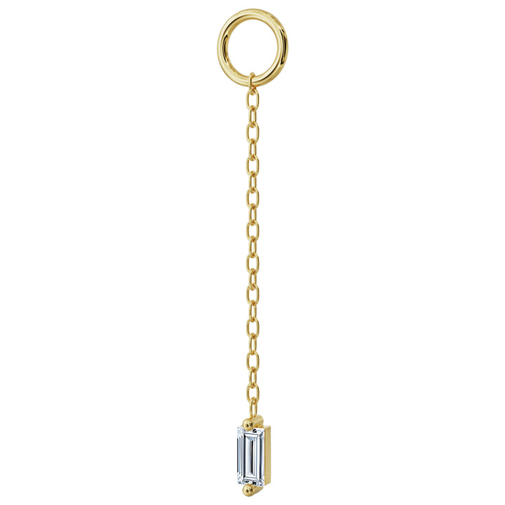 Sleek Baguette Diamond Chain Accessory