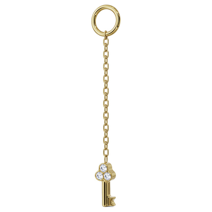 Key Diamond Chain Accessory