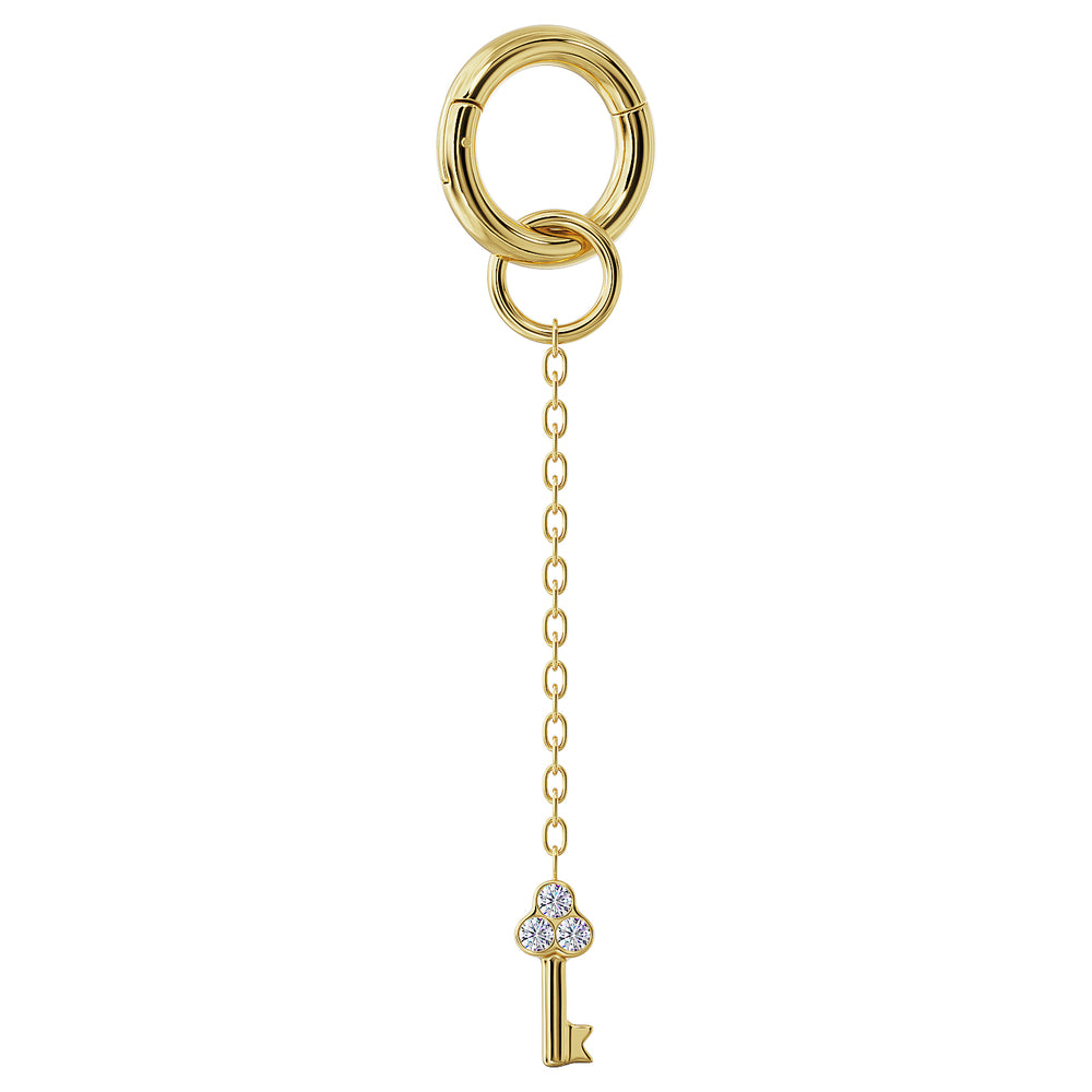 Key Diamond Chain Accessory