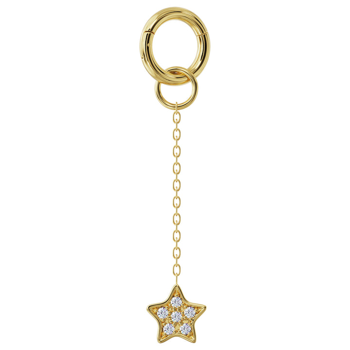 Star Diamond Pave Chain Accessory