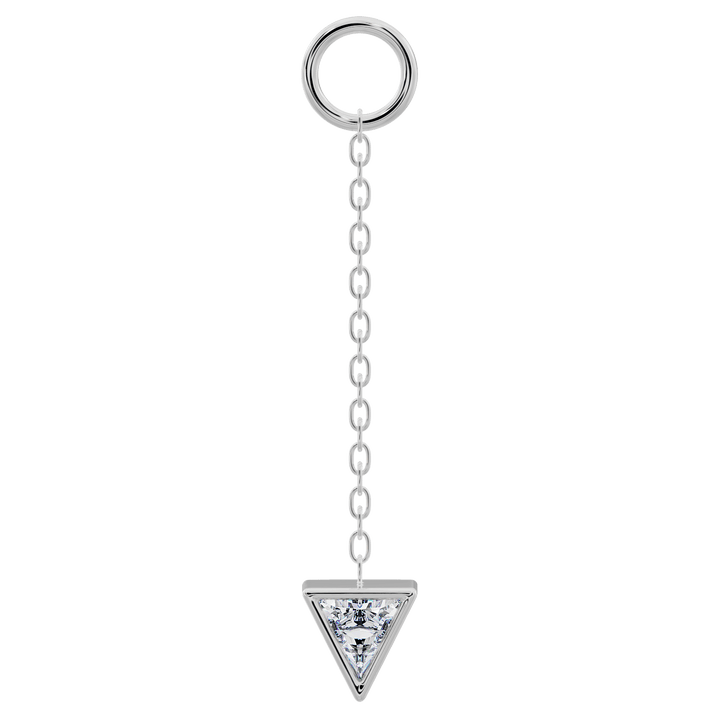 Triangle Diamond Chain Accessory-Long   950 Platinum