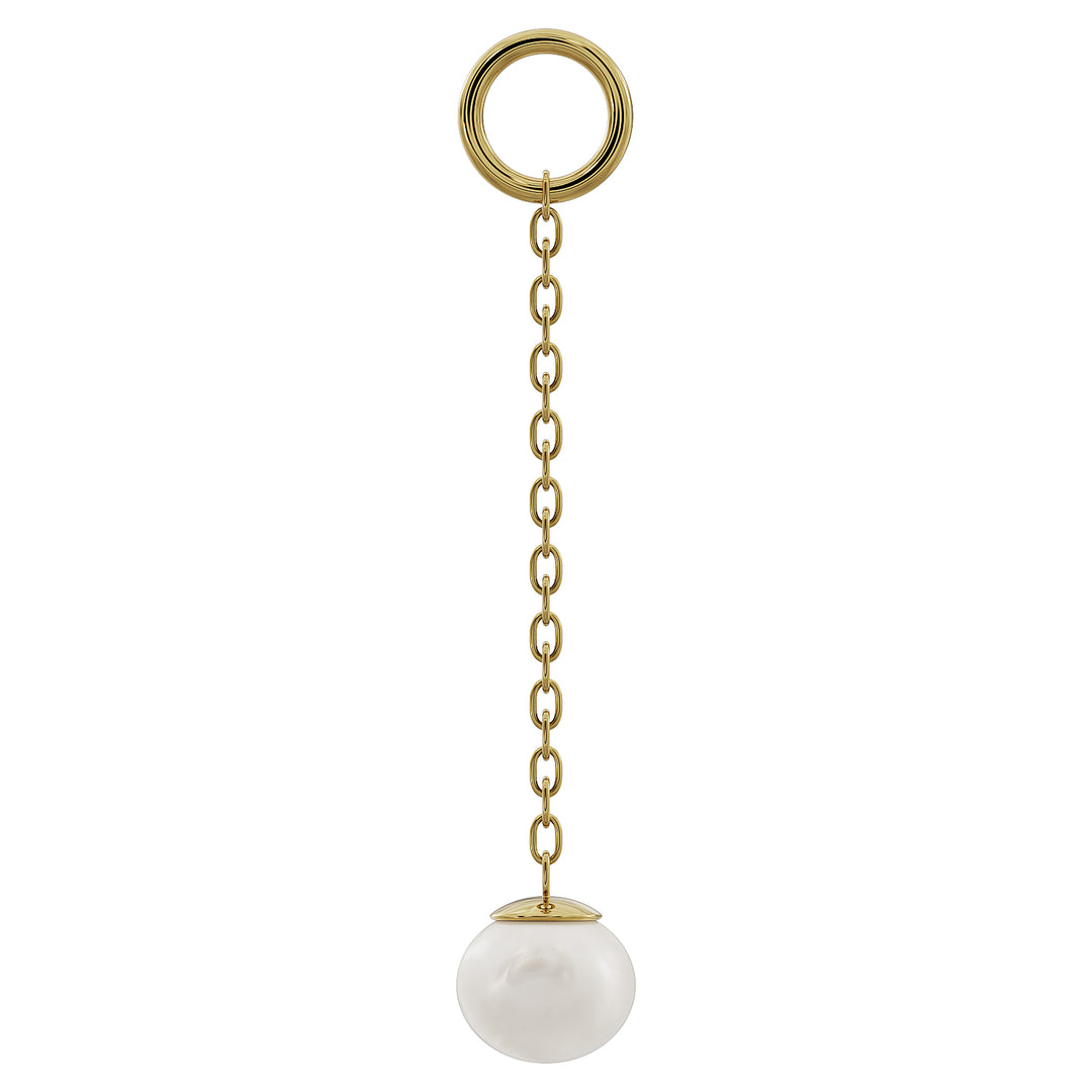 Cultured Freshwater Pearl 14K Gold Chain Accessory