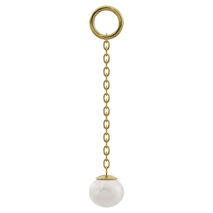 Cultured Freshwater Pearl 14K Gold Chain Accessory