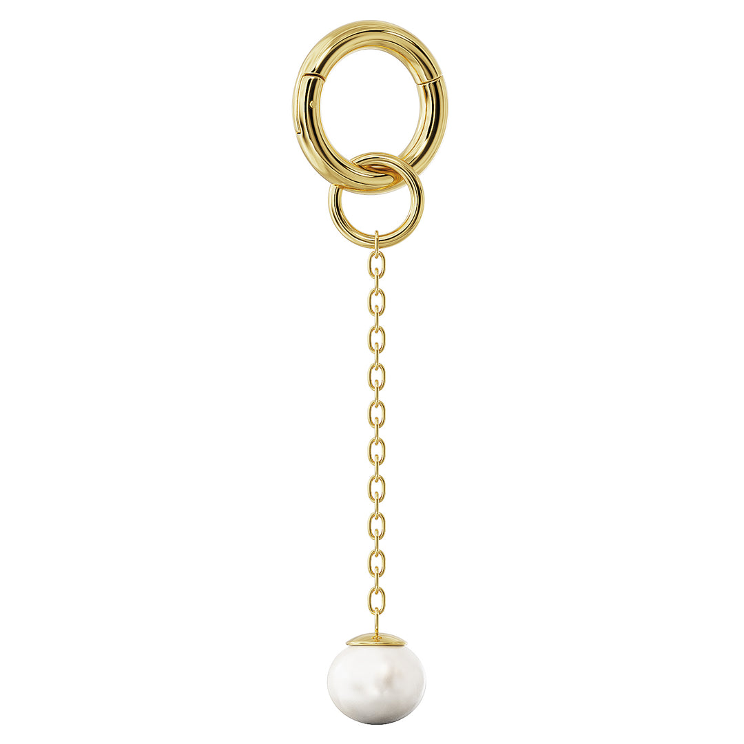 Cultured Freshwater Pearl 14K Gold Chain Accessory