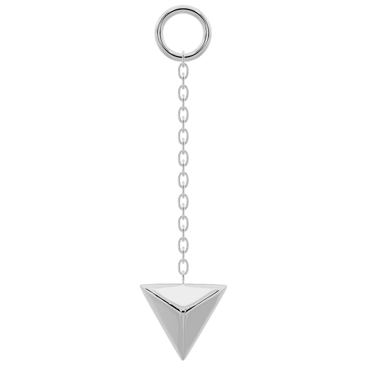 Pyramid Chain Accessory-Long   14K White Gold