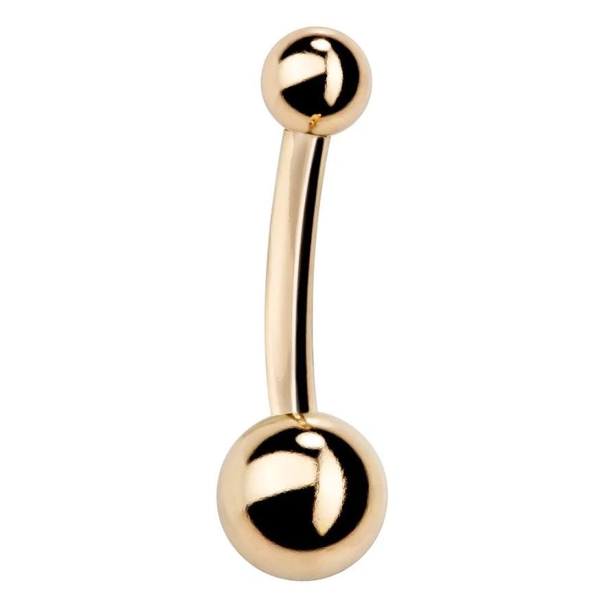 Buy OUFER 14K Solid Gold Belly Navel Button Ring Clear 5A Cubic Zirconia  Design Belly Rings Piercing Jewelry Online at desertcartINDIA