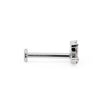 Side profile of white gold marquise diamond flat back labret stud showing full post length and flat disc backing