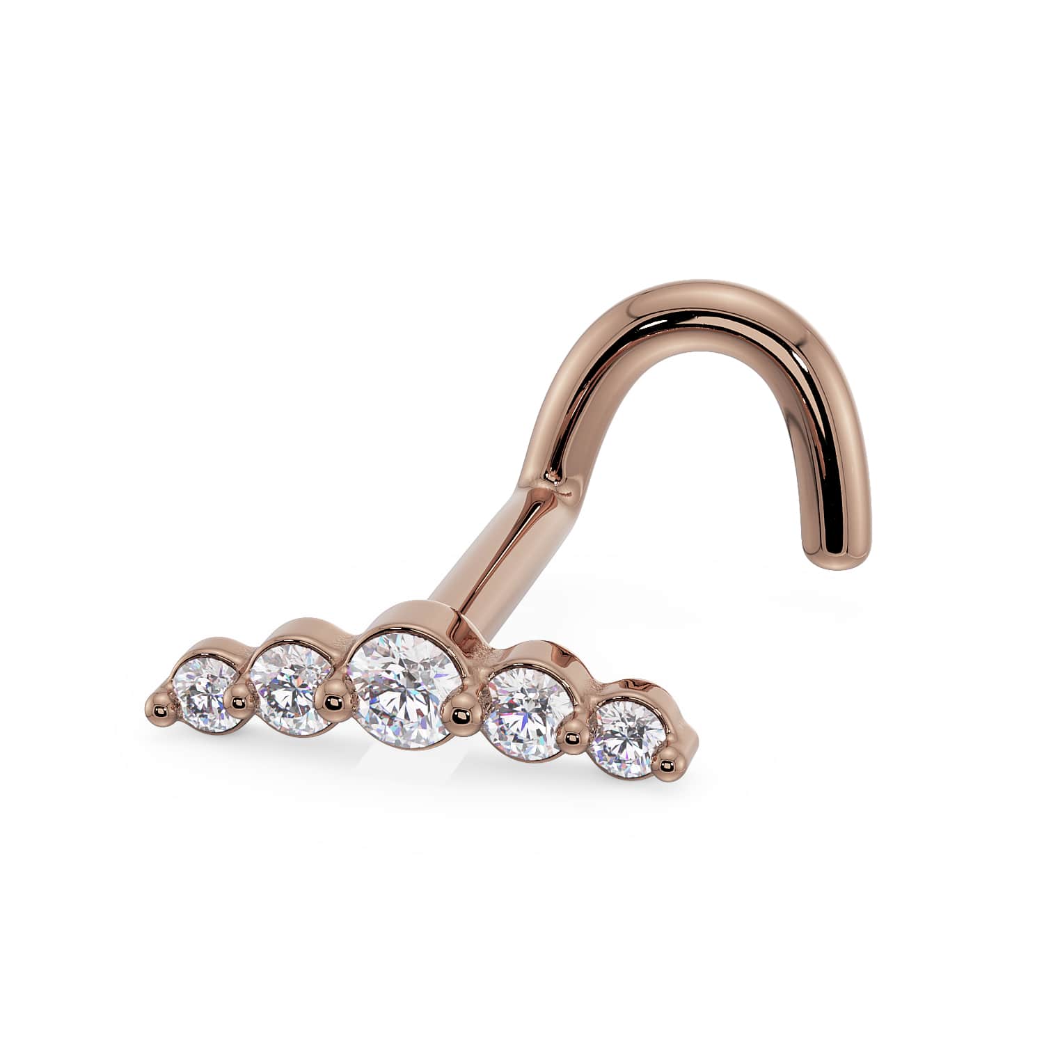 Mini Climber 14K Gold Nose Ring