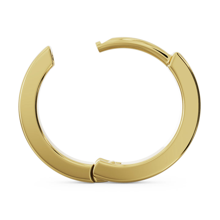 10mm Solid Gold Huggie Hoop Earrings
