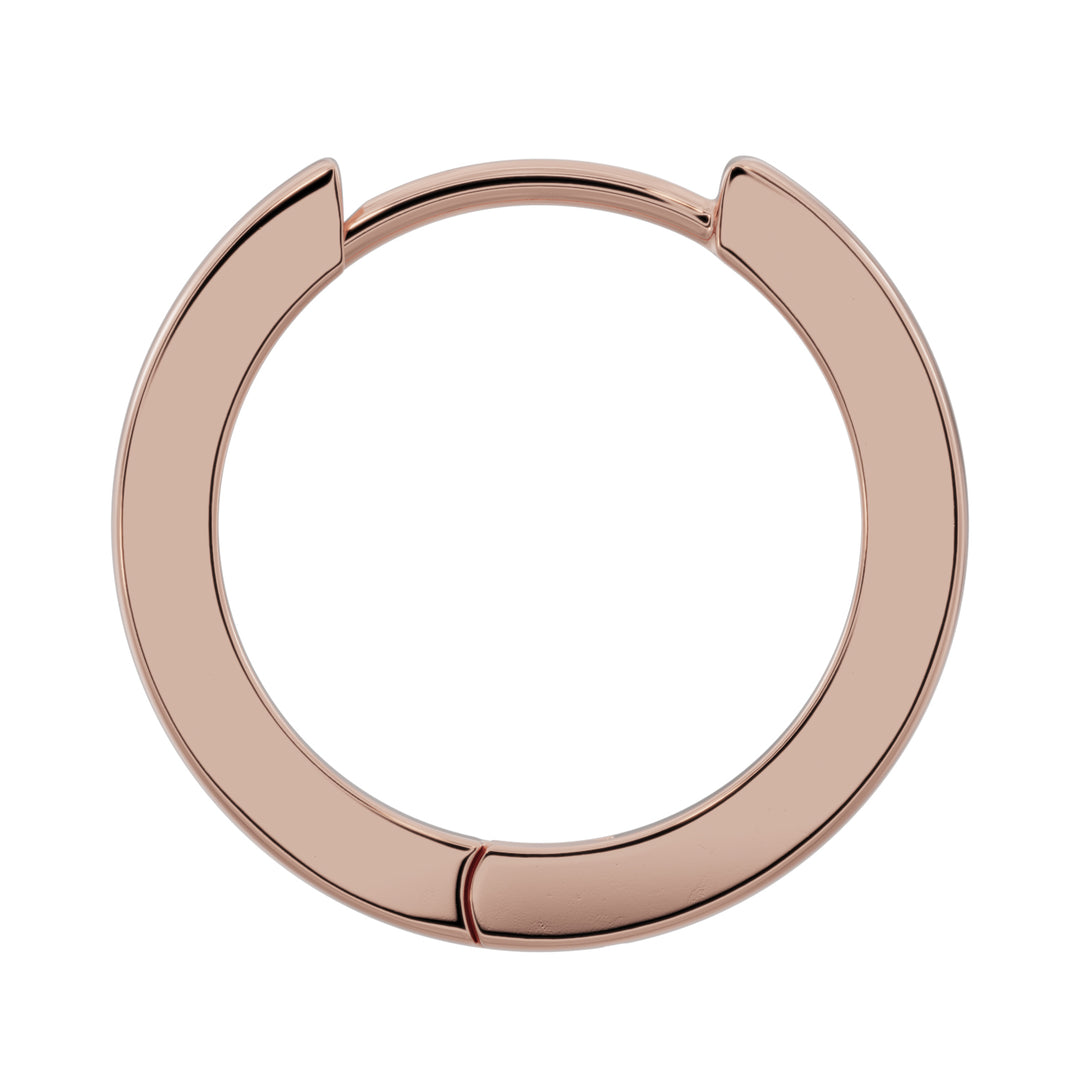 15mm Solid Gold Huggie Hoop Earrings