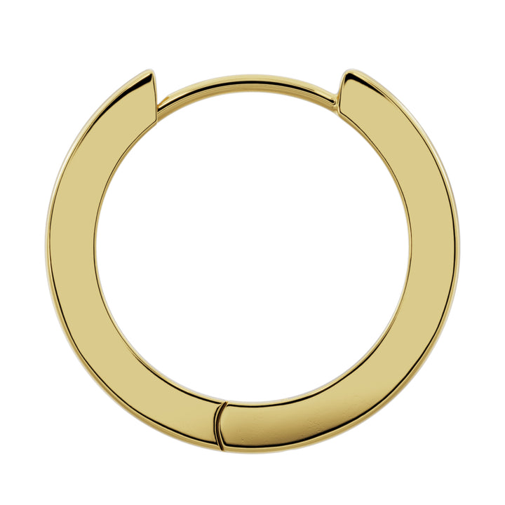 20mm Solid Gold Huggie Hoop Earrings